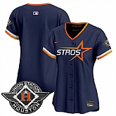 Women's Houston Astros Blank Navy 2025 City Connect Limited Stitched Jersey Dzhi,baseball caps,new era cap wholesale,wholesale hats